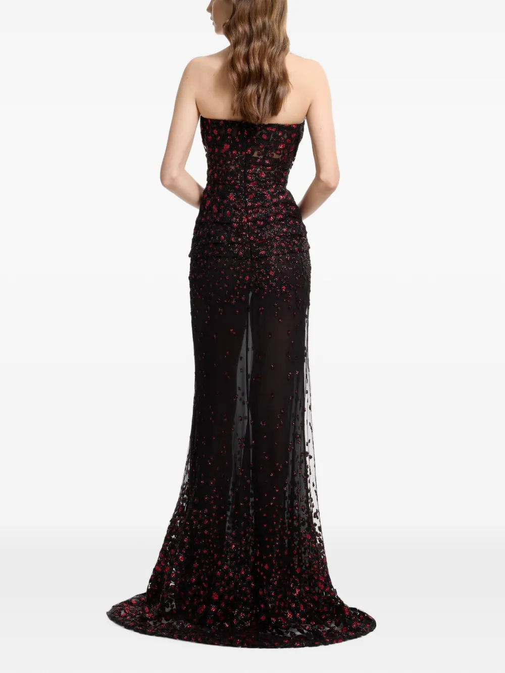 Elie Saab Jurk verfraaid met pailletten Zwart