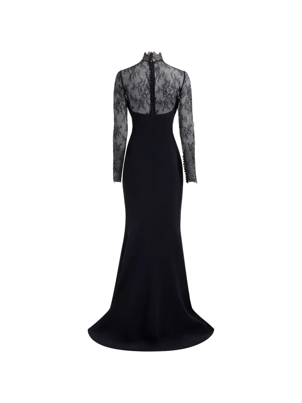 Elie Saab Maxi-jurk met kant Zwart
