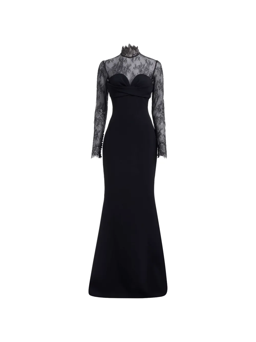 Elie Saab lace-panelled maxi dress