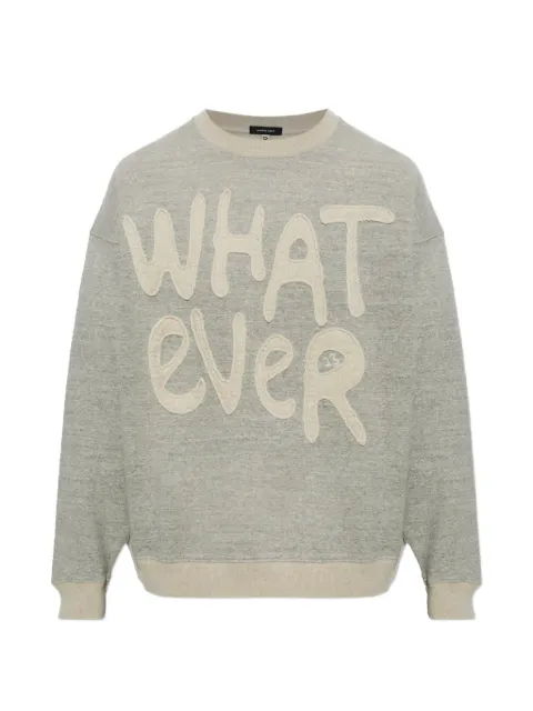R13 applique crew-neck sweatshirt