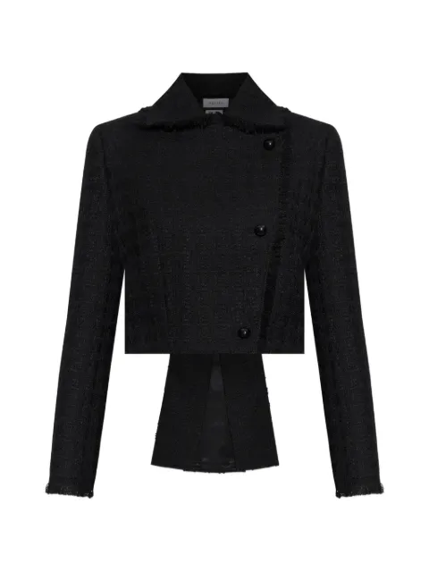 Alexander McQueen asymmetrical tweed jacket