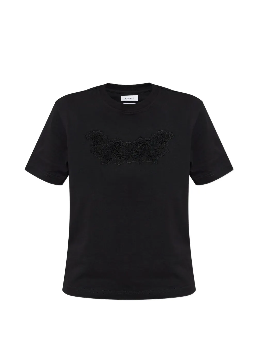 Alexander McQueen lace-patchwork T-shirt