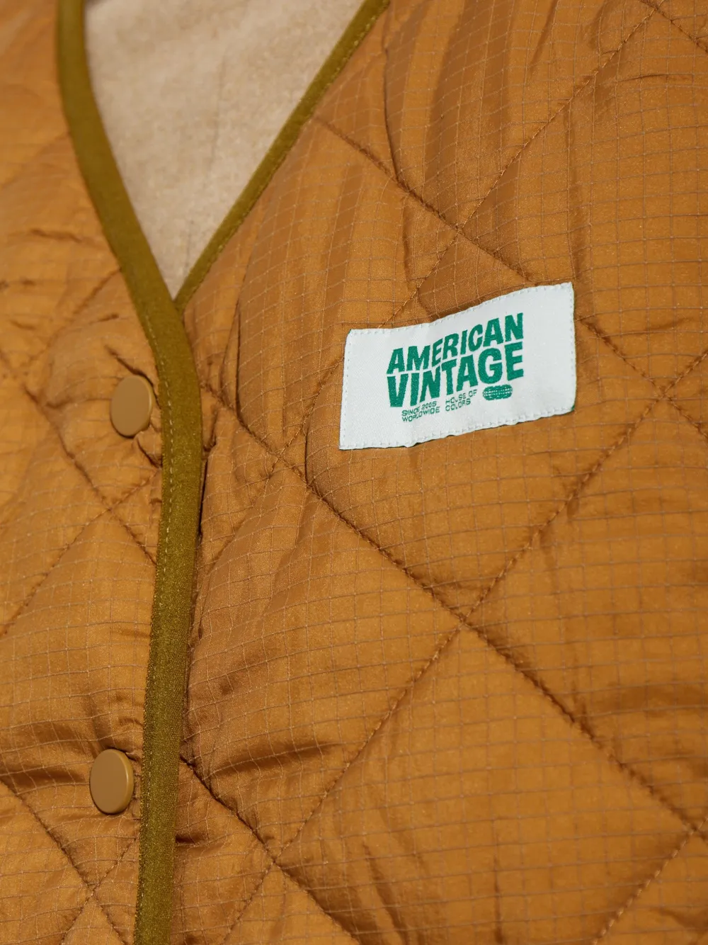 American Vintage Yupibam gewatteerde bodywarmer Bruin