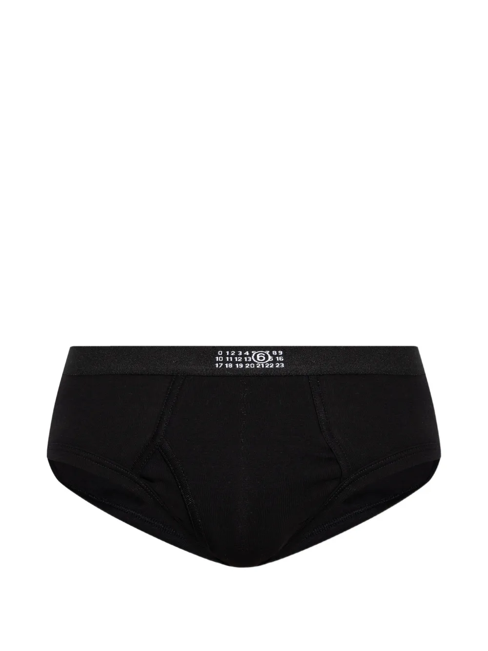 MM6 Maison Margiela Slip con logo numerico - Nero
