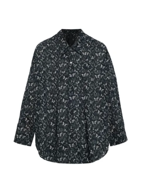 R13 butterfly-print oversized shirt