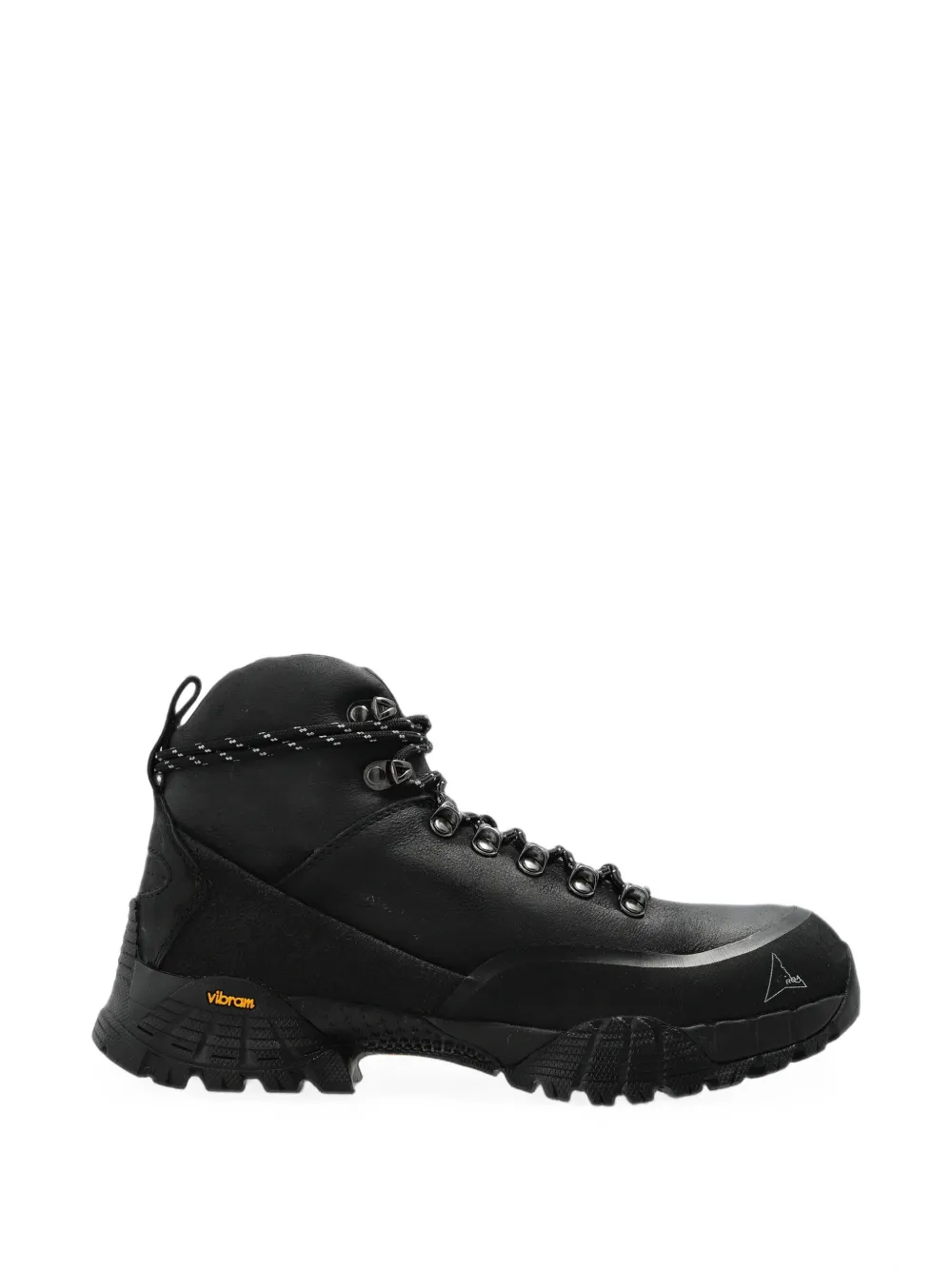 Roa Andreas Leather Sneakers In Black