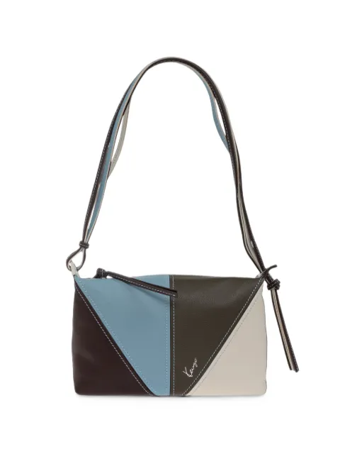 Kenzo logo-print leather shoulder bag