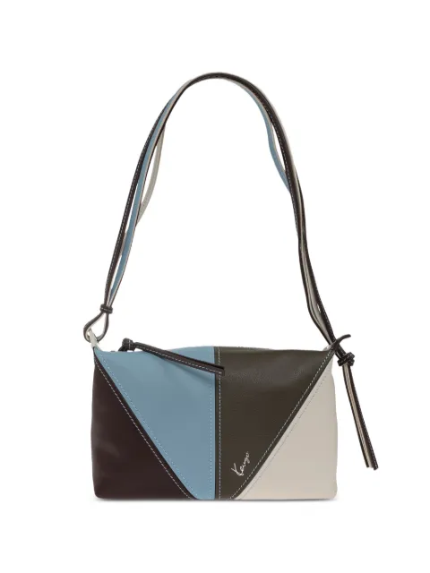 Kenzo logo-print leather shoulder bag