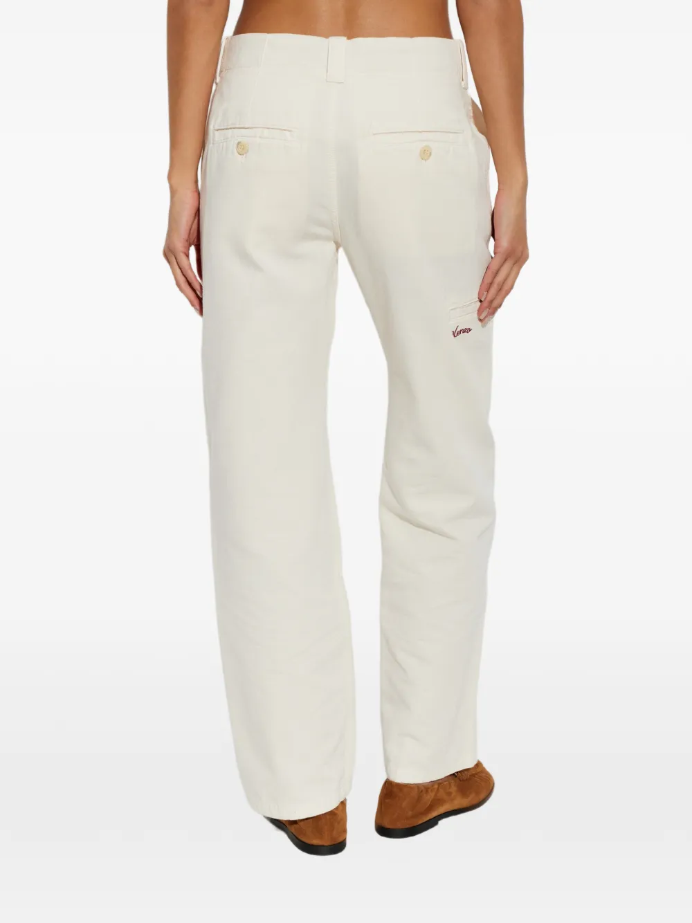 Kenzo Jeans met gestikt vlak Beige