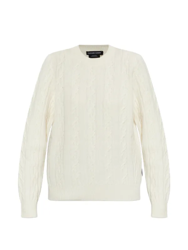 Canada Goose Habel Cable-knit Sweater in Neutrals