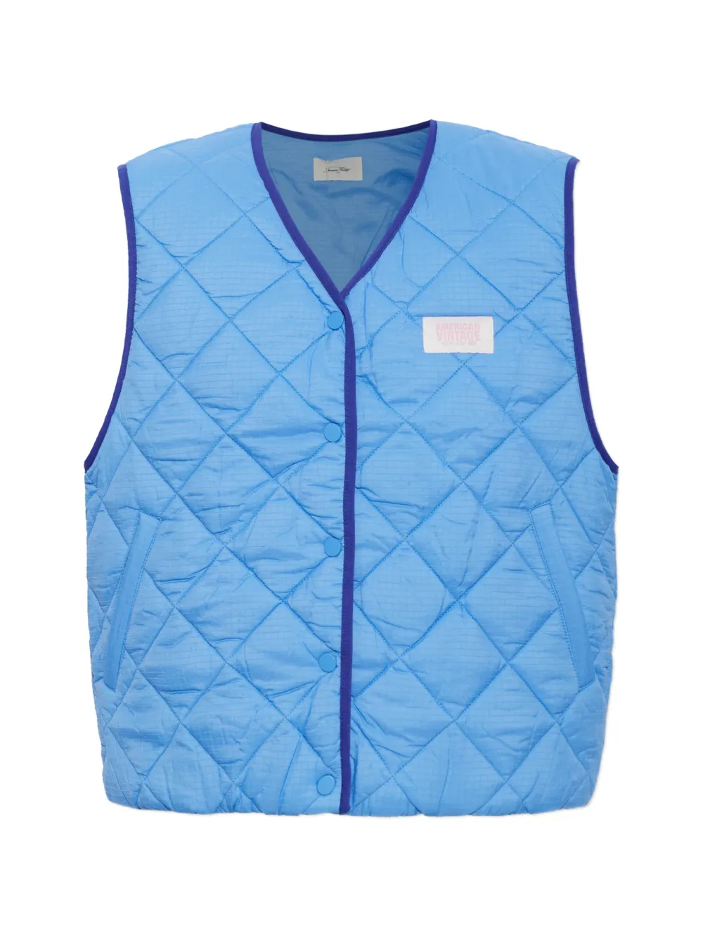 American Vintage Yupibam quilted vest - Blu