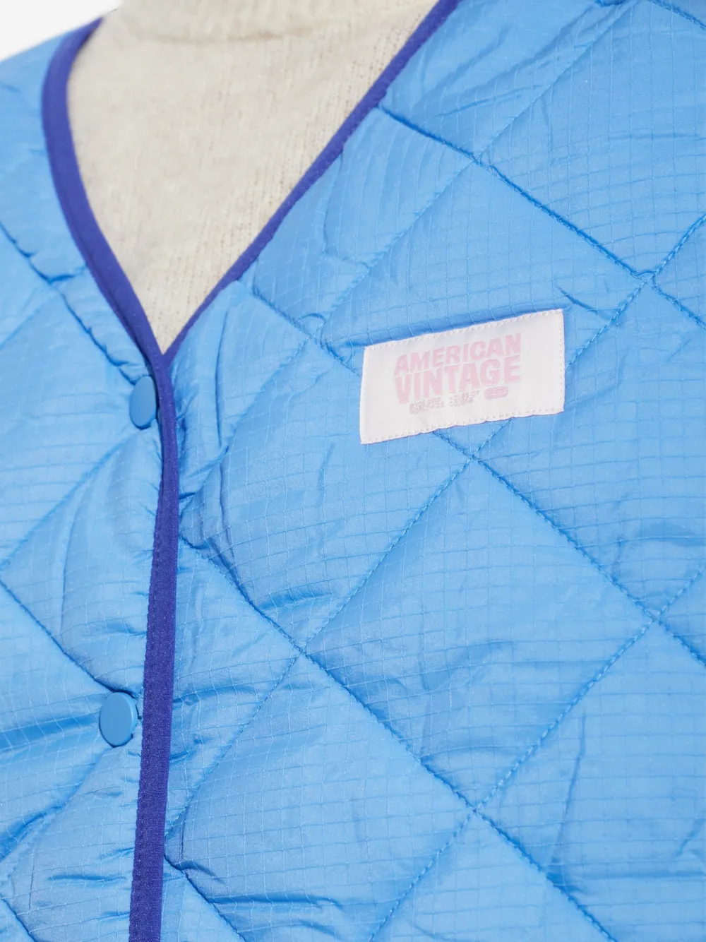 American Vintage Yupibam gewatteerde bodywarmer Blauw