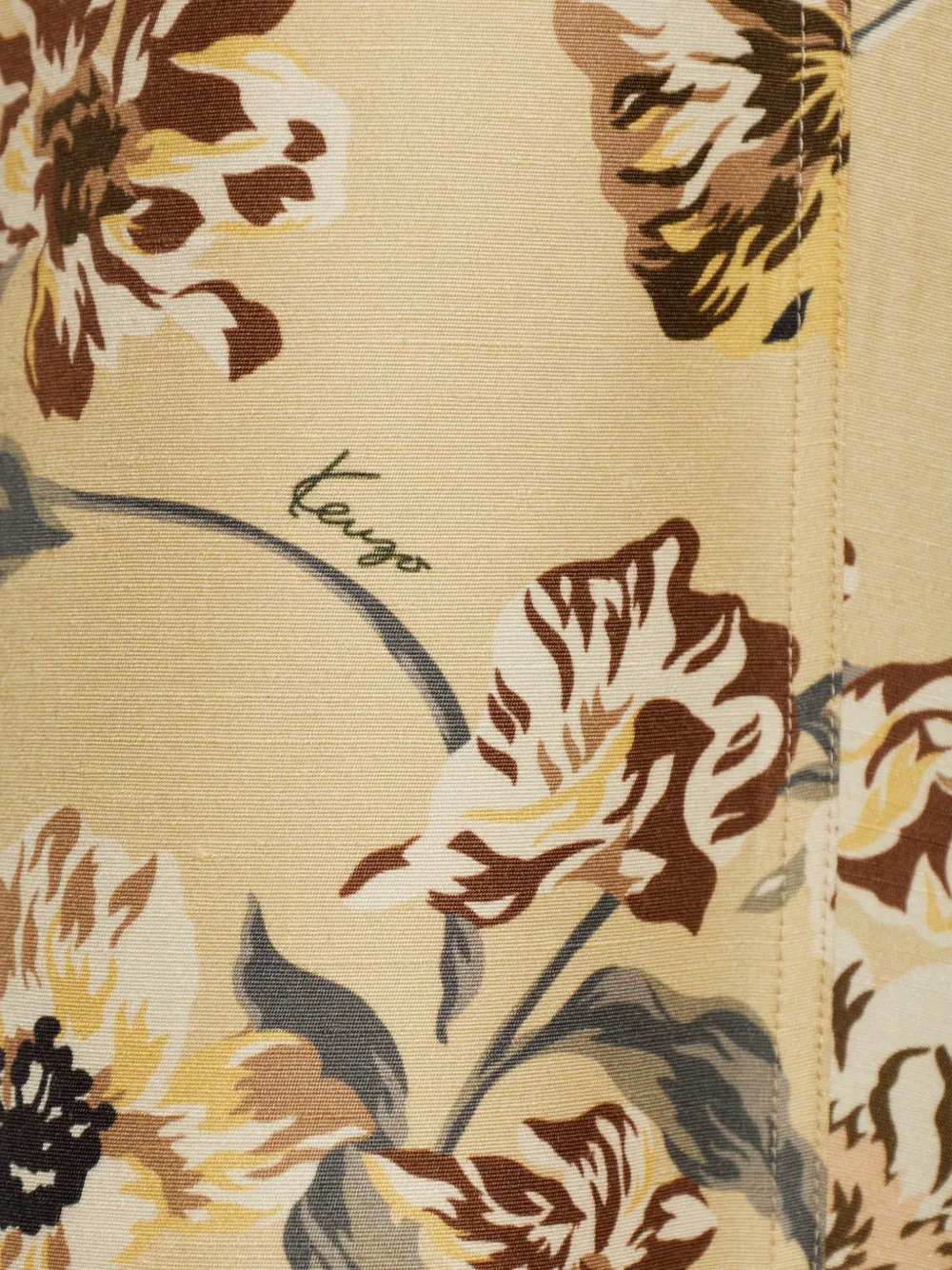 Kenzo Wildflower mini-jurk Beige