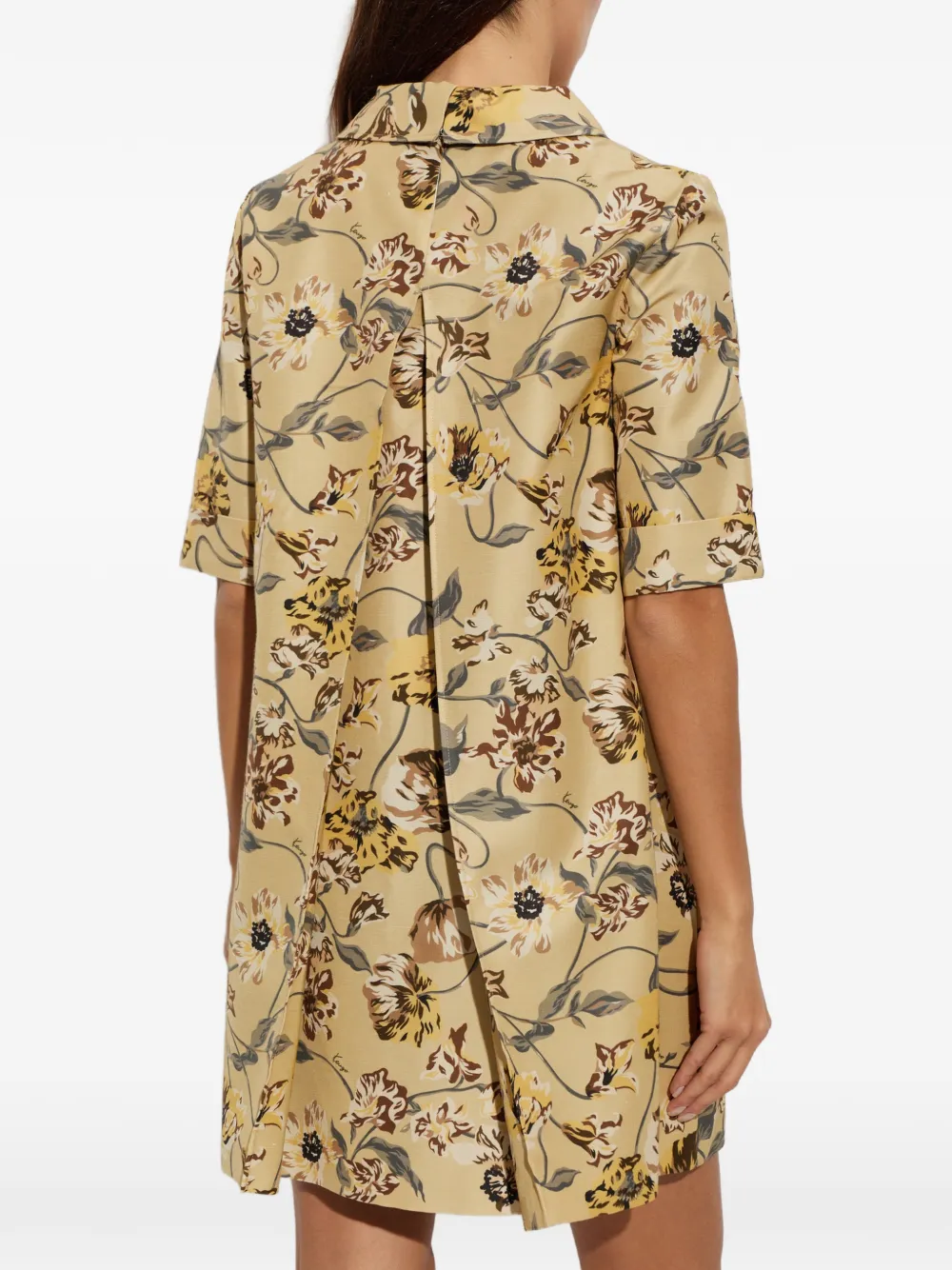 Kenzo Wildflower mini-jurk Beige