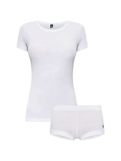 Polo Ralph Lauren logo-motif two-piece pyjama set