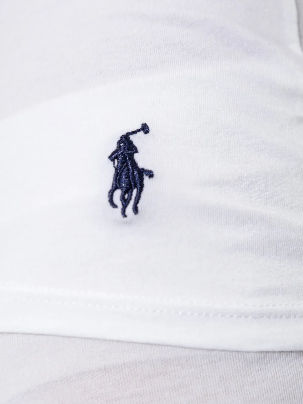 Polo Ralph Lauren Tweedelige pyjamaset met logo-patroon Wit