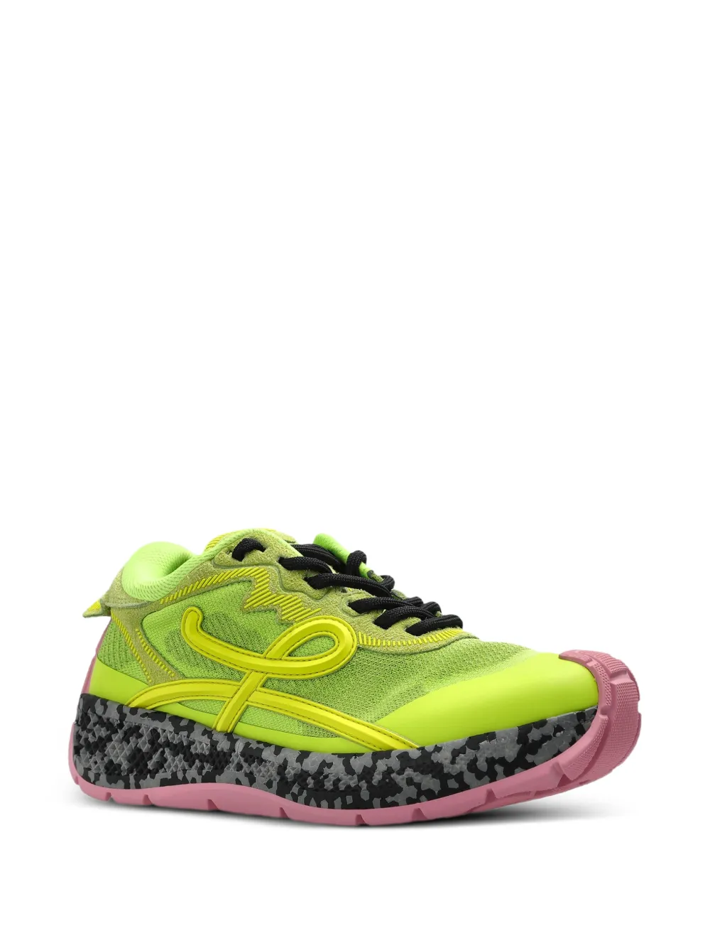 LOEWE Pogo panelled sneakers Groen