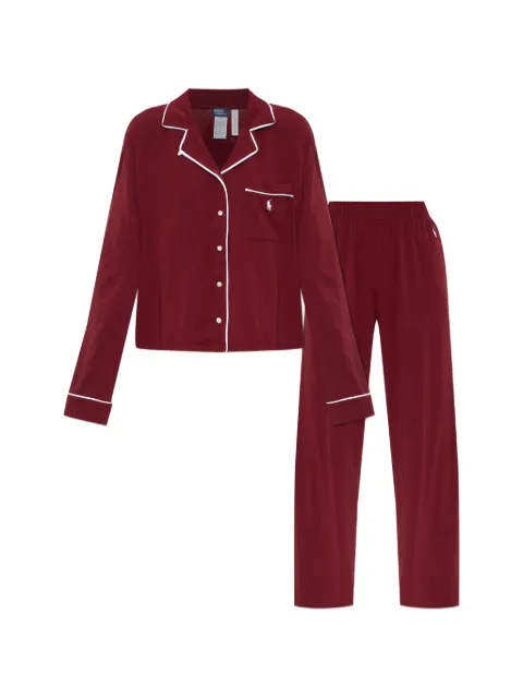Polo Ralph Lauren logo-embroidered cotton pyjamas set
