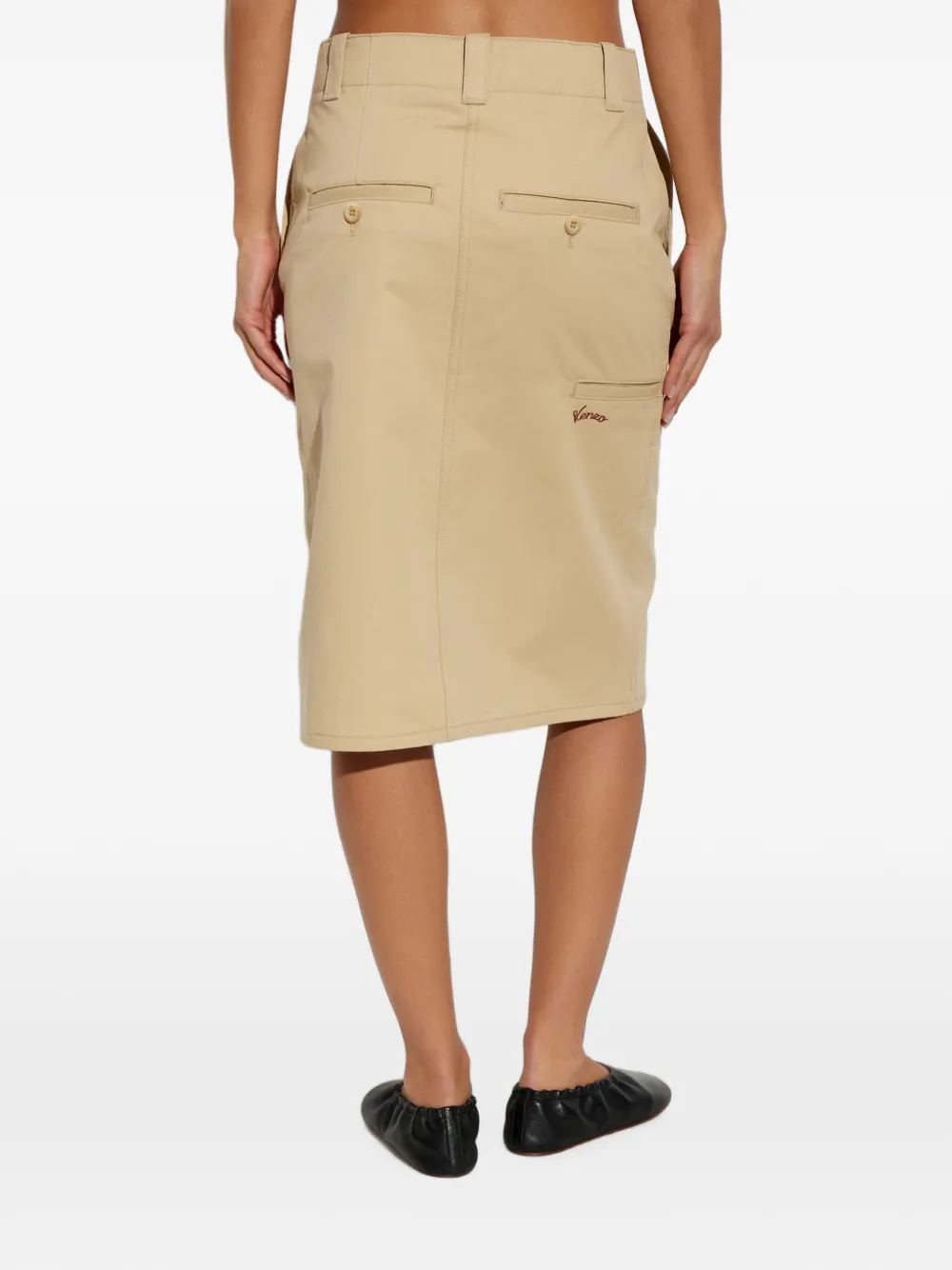 Kenzo Rok met split Beige