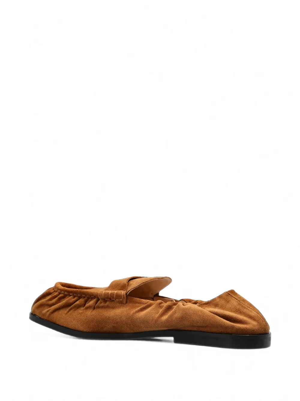 Kenzo Citygram ruched suede loafers Bruin