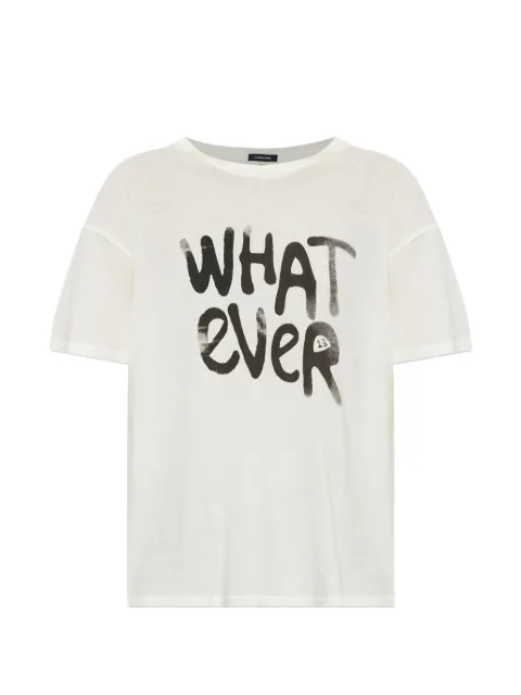 R13 camiseta con eslogan estampado