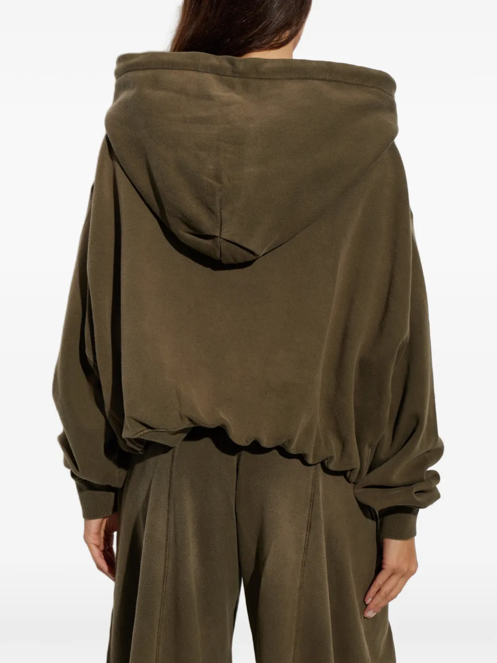 R13 Slogan-print Oversized Hoodie in Brown, view 4