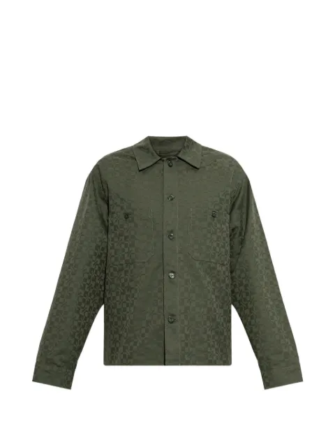 Kenzo camisa con monograma en jacquard