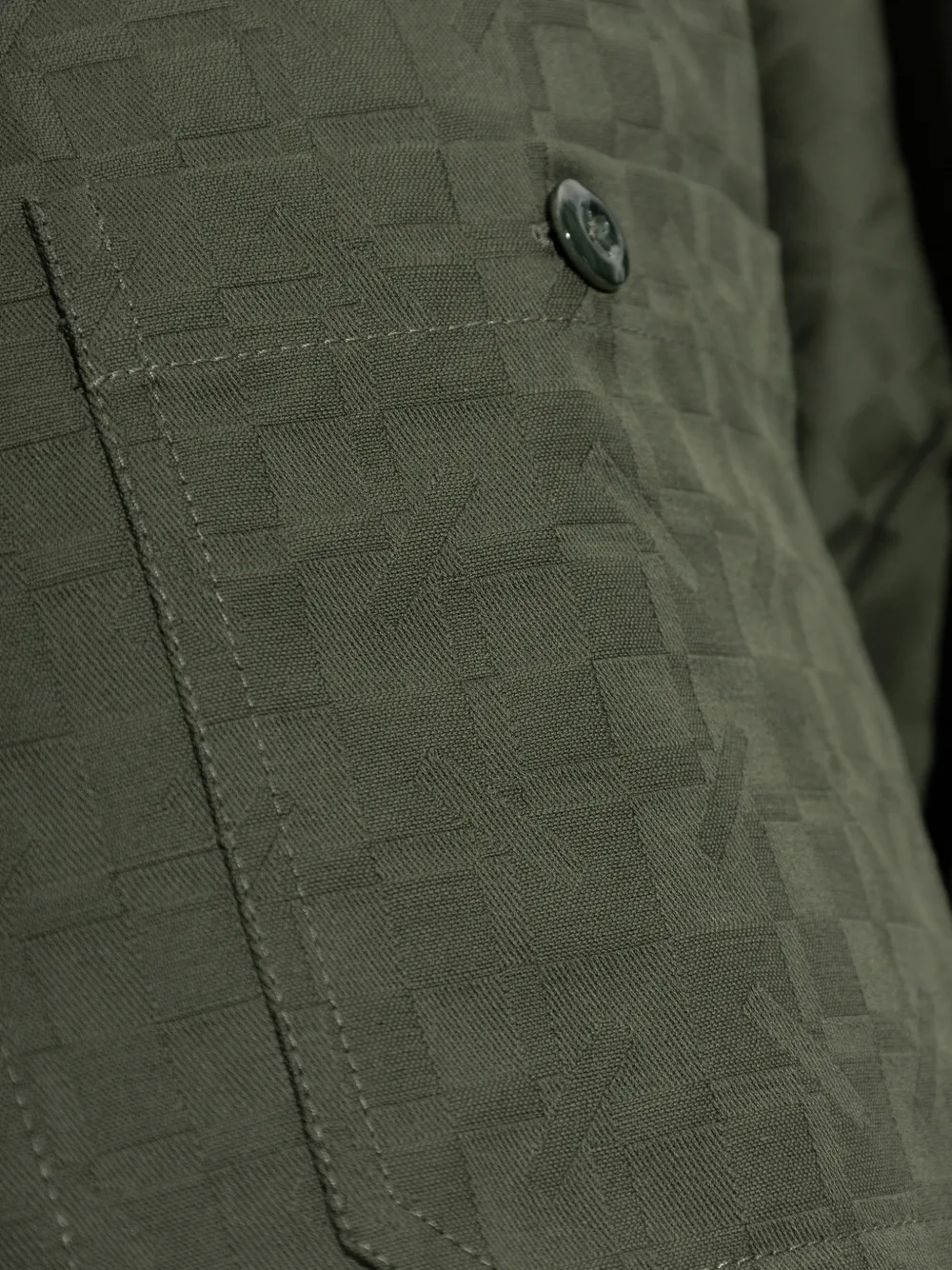 Kenzo Overhemd met monogram jacquard Groen