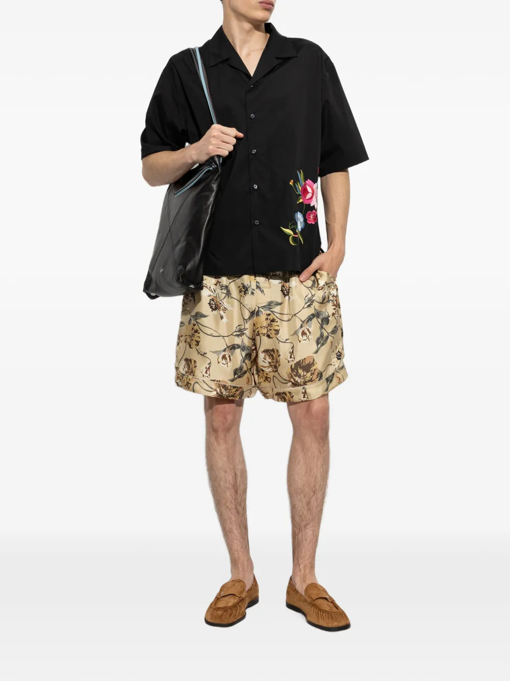 Kenzo Shorts met bloemenpatroon Beige