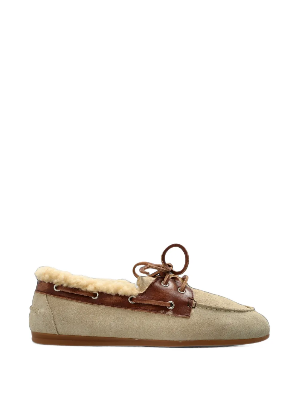 Posa Suede Loafers In Neutral