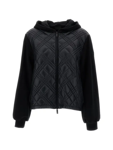 Moncler quilted zip-up hoodie