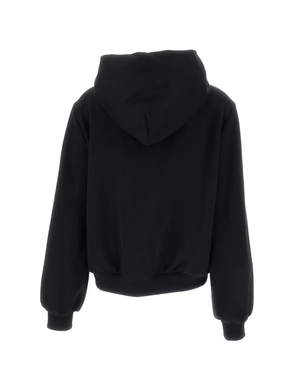 Moncler Gewatteerde hoodie met rits Zwart