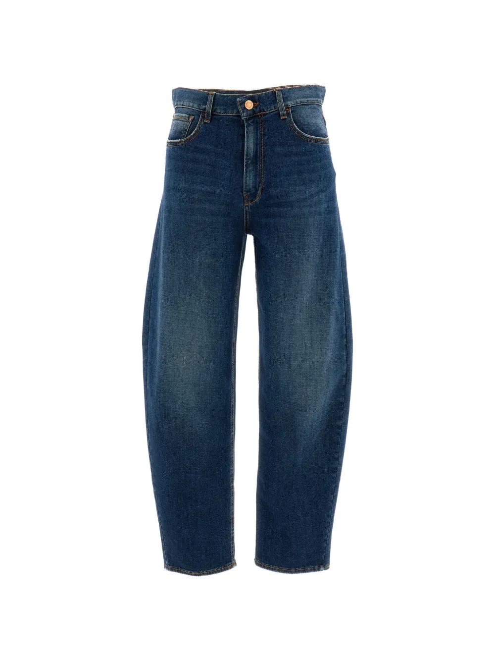3x1 faded-effect wide-leg jeans - Blu