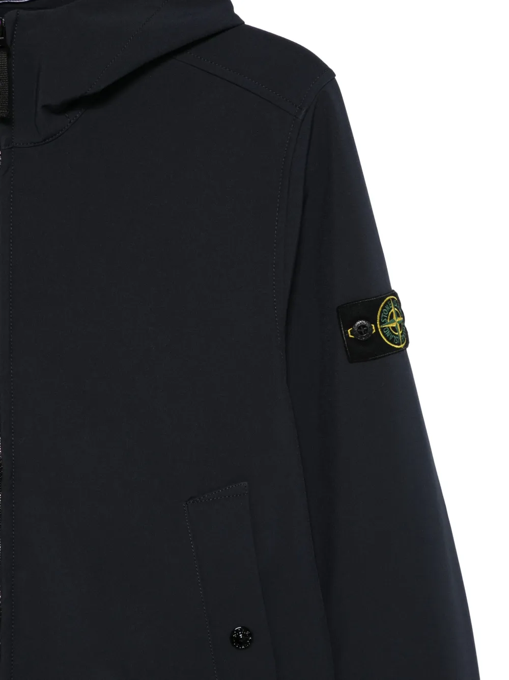 Stone Island Junior Jack met patch Blauw