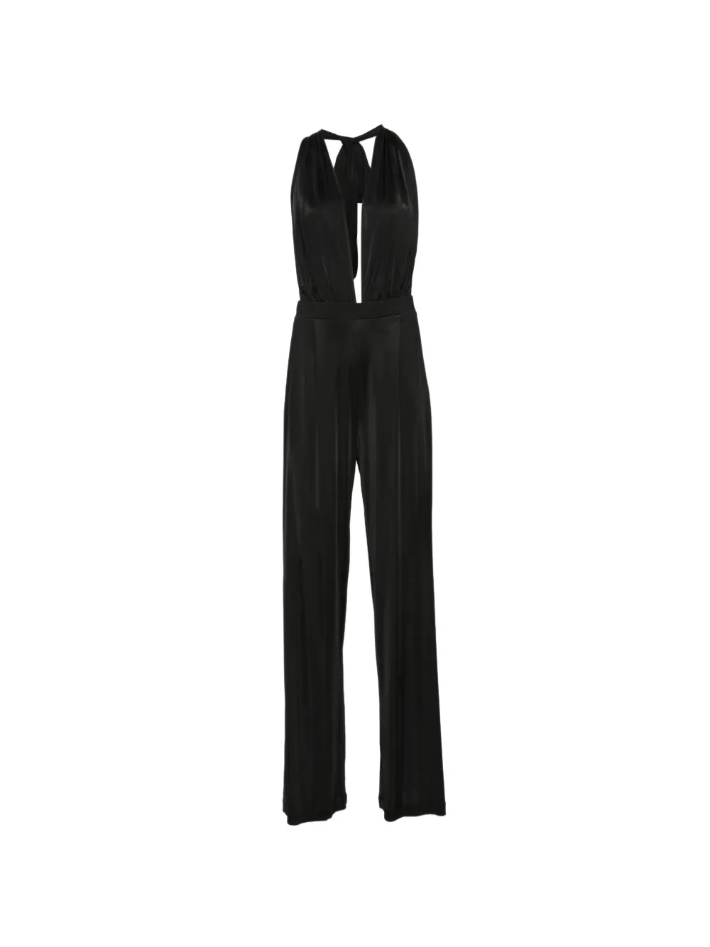 Amazuìn halterneck wide-leg jumpsuit - Nero