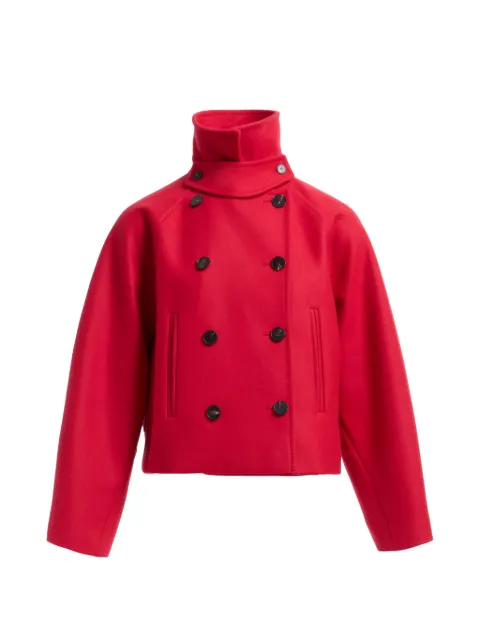 Elie Saab double-breasted high-neck cropped jacket