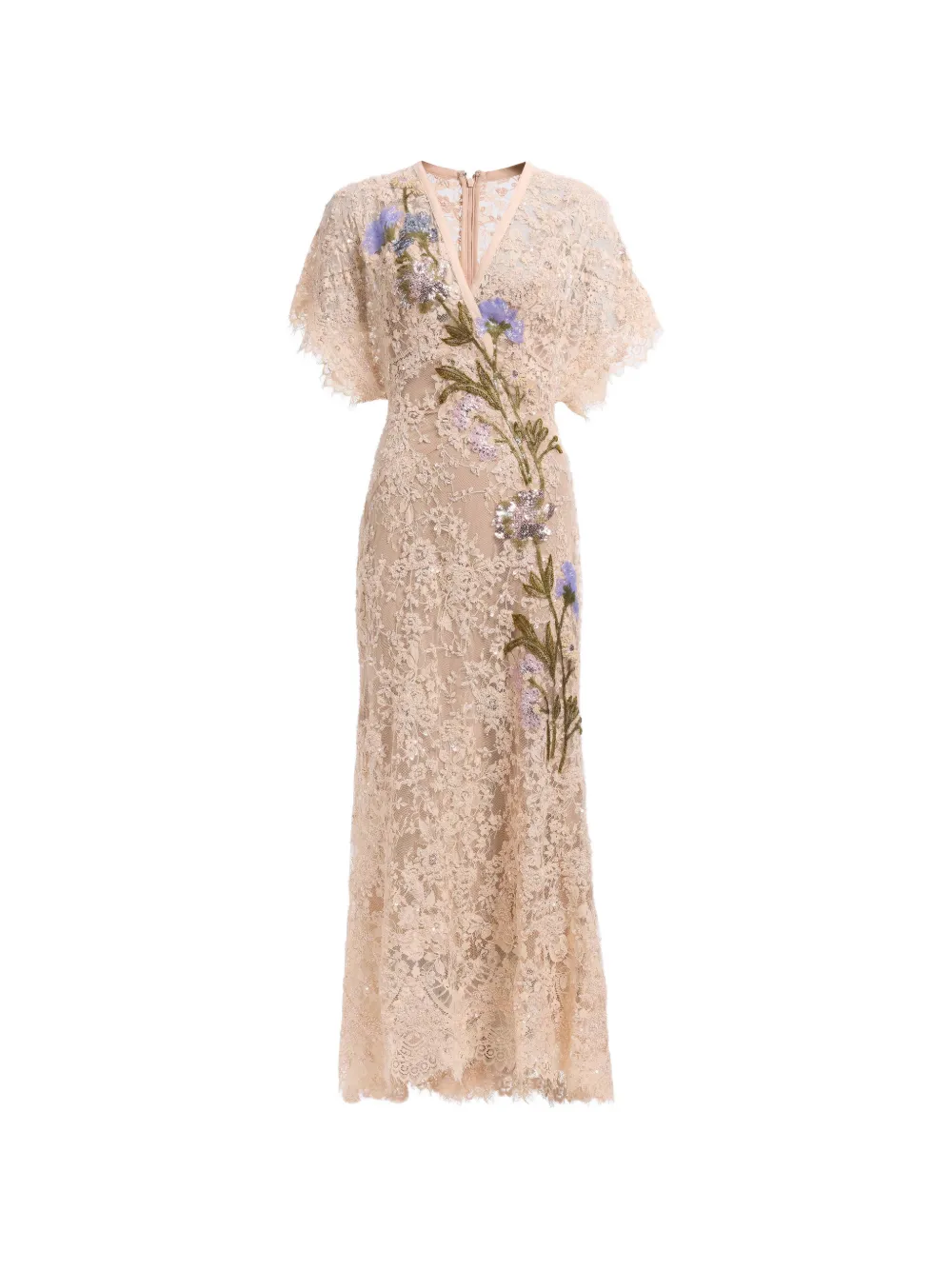 Elie Saab bead-embroidered lace midi dress