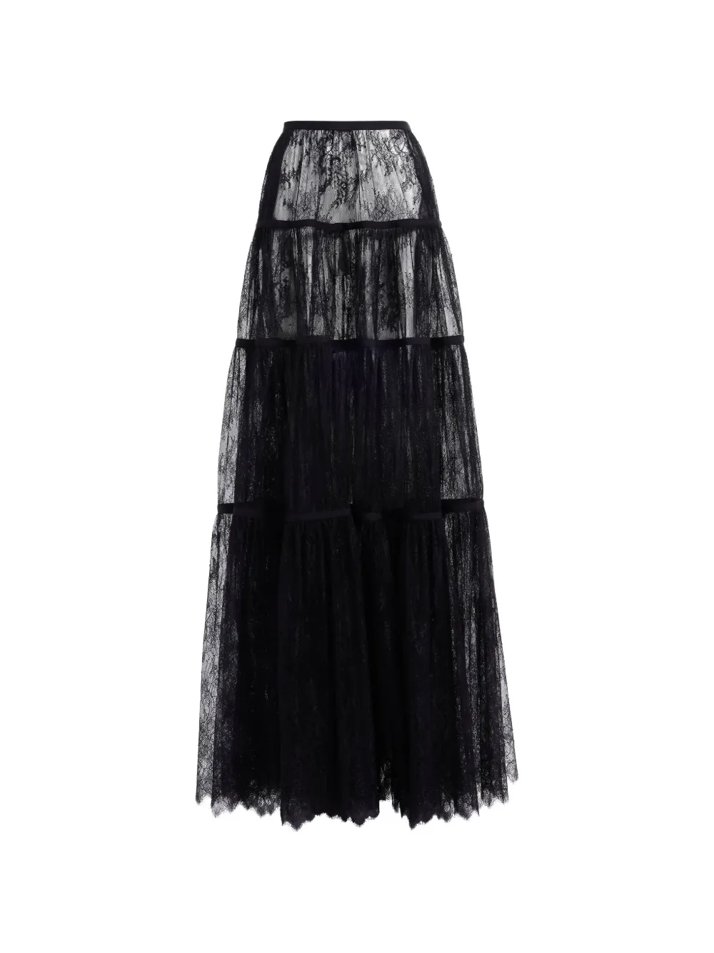 Elie Saab Gelaagde maxi-rok Zwart