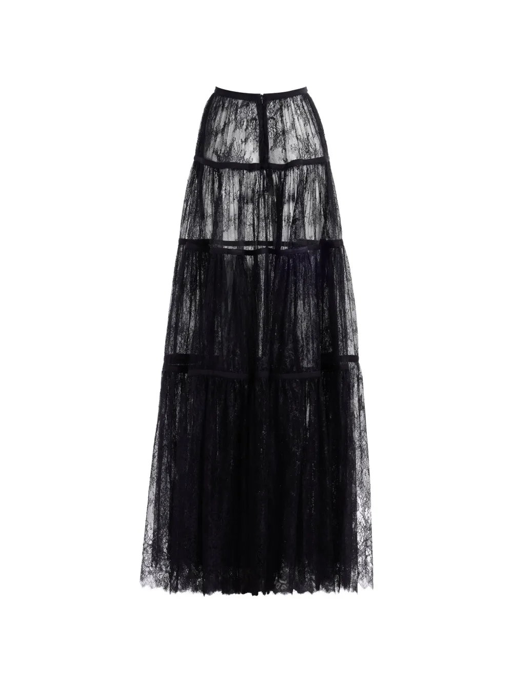 Elie Saab Gelaagde maxi-rok Zwart