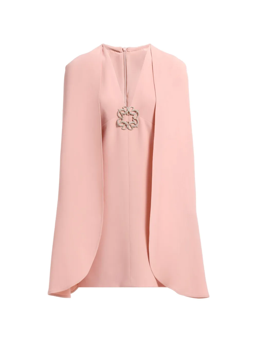 Elie Saab cape-overlay crystal-embellished mini dress
