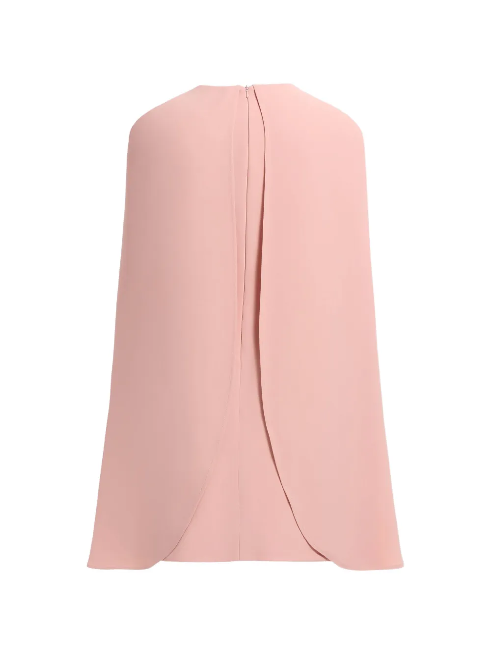 Elie Saab Mini-jurk met cape verfraaid met kristallen Roze
