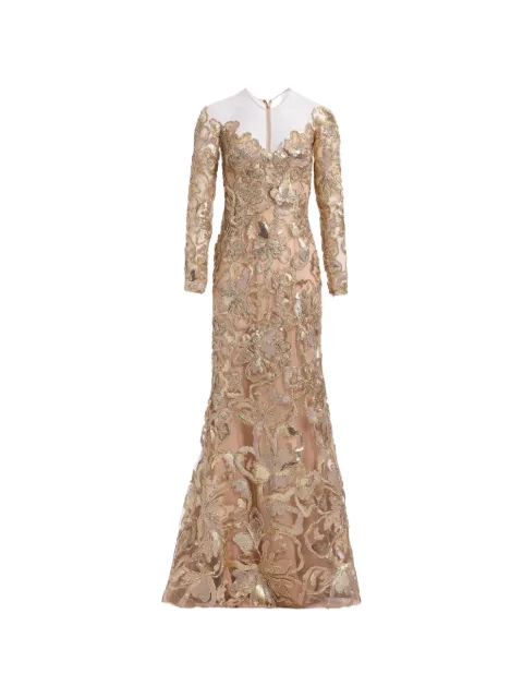 Elie Saab sequin-embroidered maxi dress