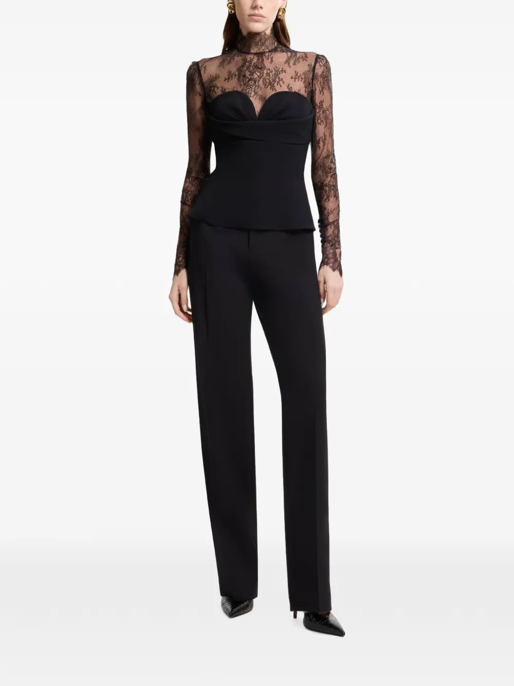 Elie Saab Straight broek Zwart