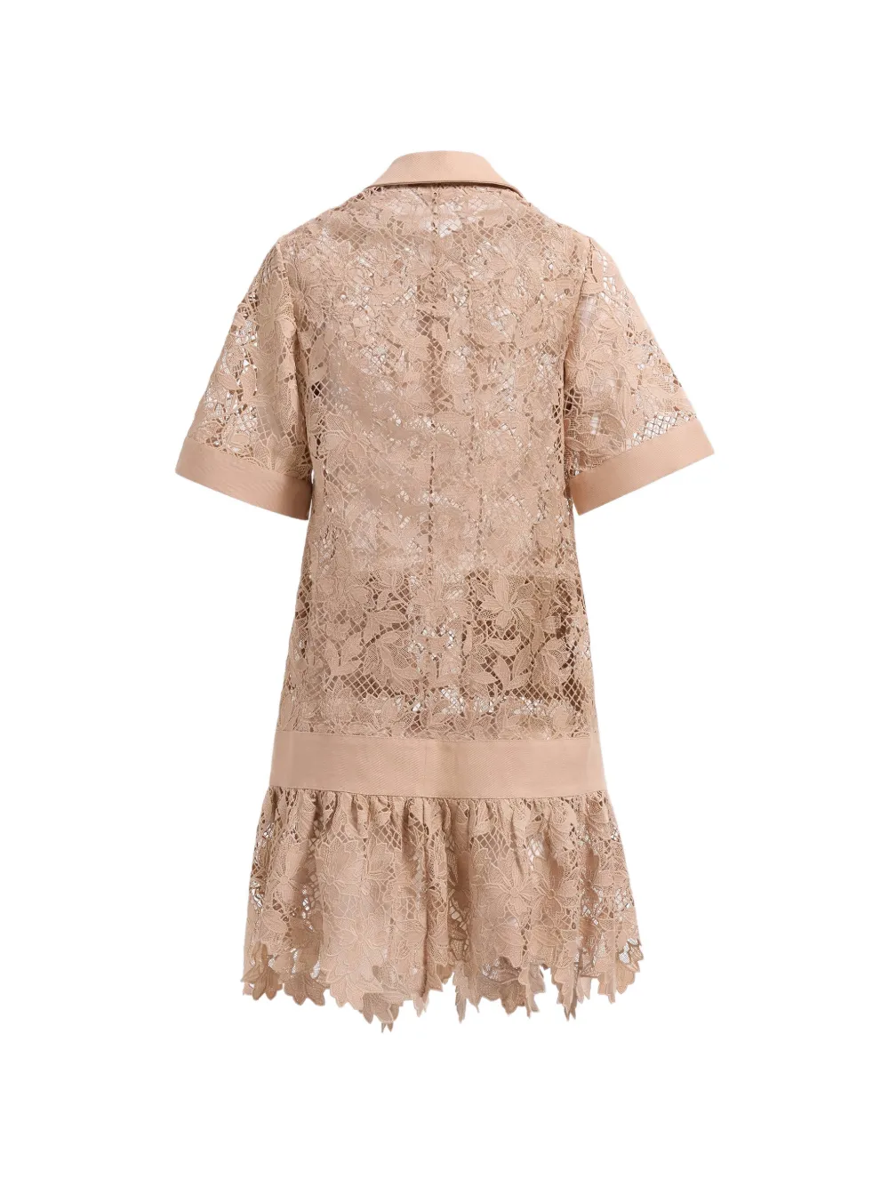 Elie Saab Mini-jurk met ruches Beige