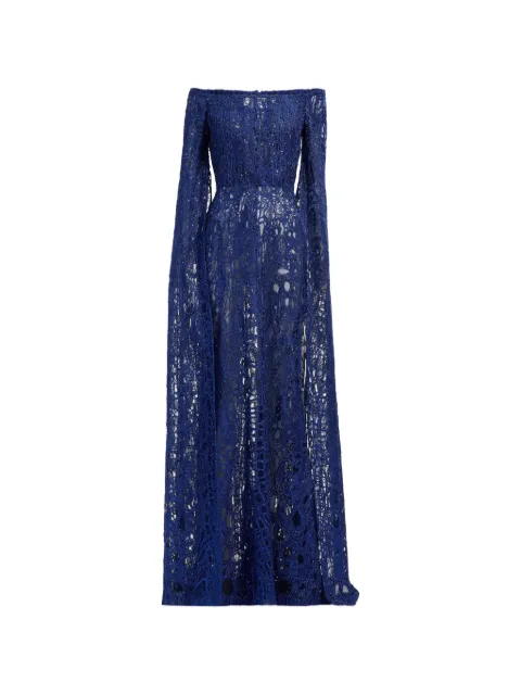 Elie Saab sequin-embroidered maxi dress