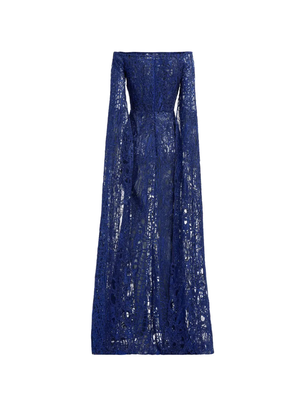 Elie Saab Maxi-jurk met pailletten Blauw