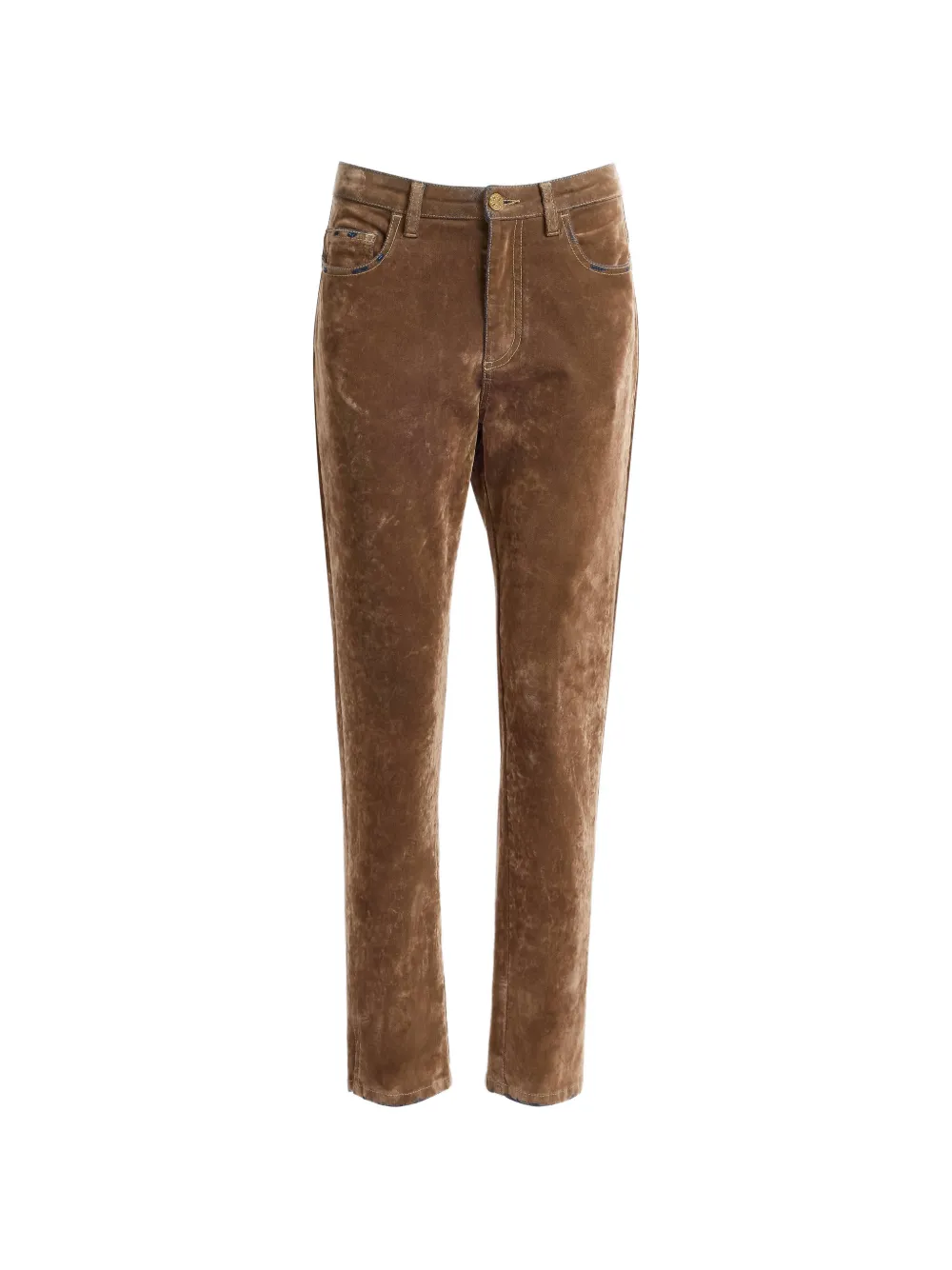 Elie Saab straight-leg flocked jeans
