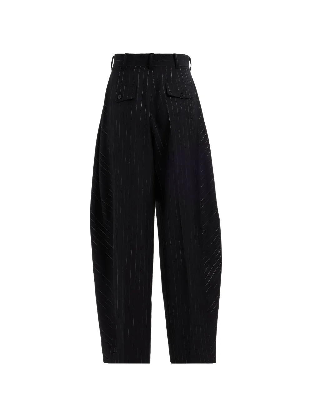 Elie Saab Broek met krijtstreep en ballonpijpen Zwart
