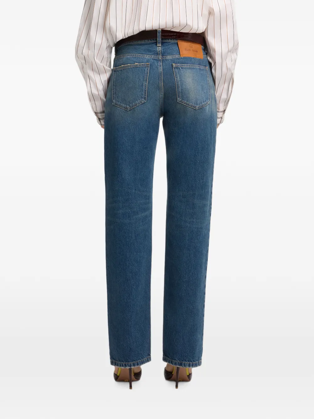 Elie Saab Straight jeans Blauw