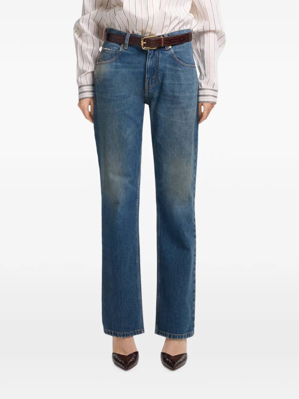 Elie Saab Straight jeans Blauw